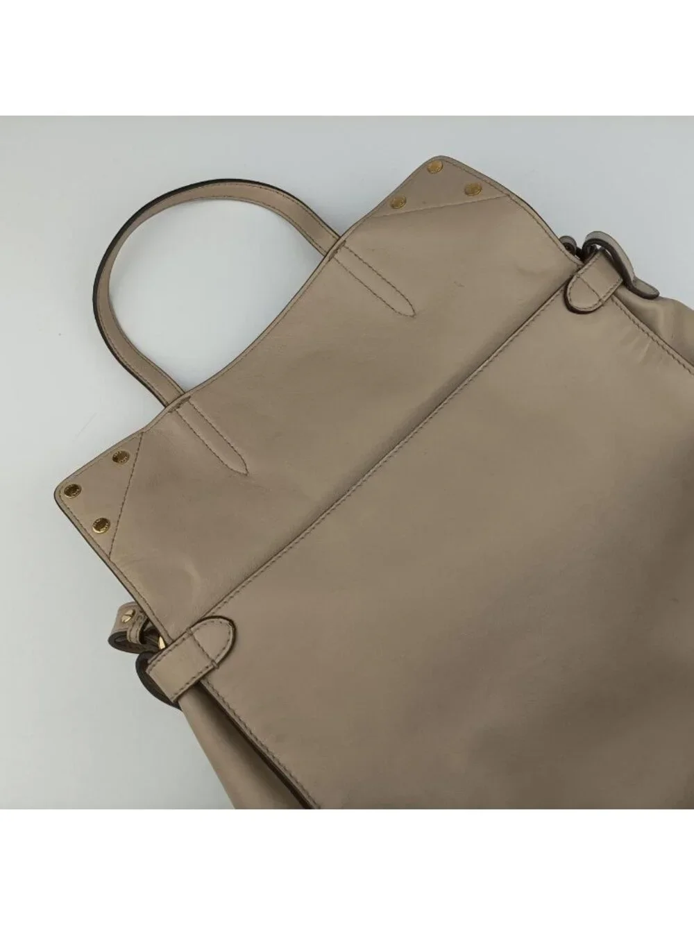 Fendi Flip Beige Pink Brown Leather Shoulder